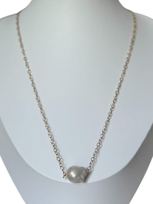 Baroque Freshwater Pearl 18K gold-filled necklace