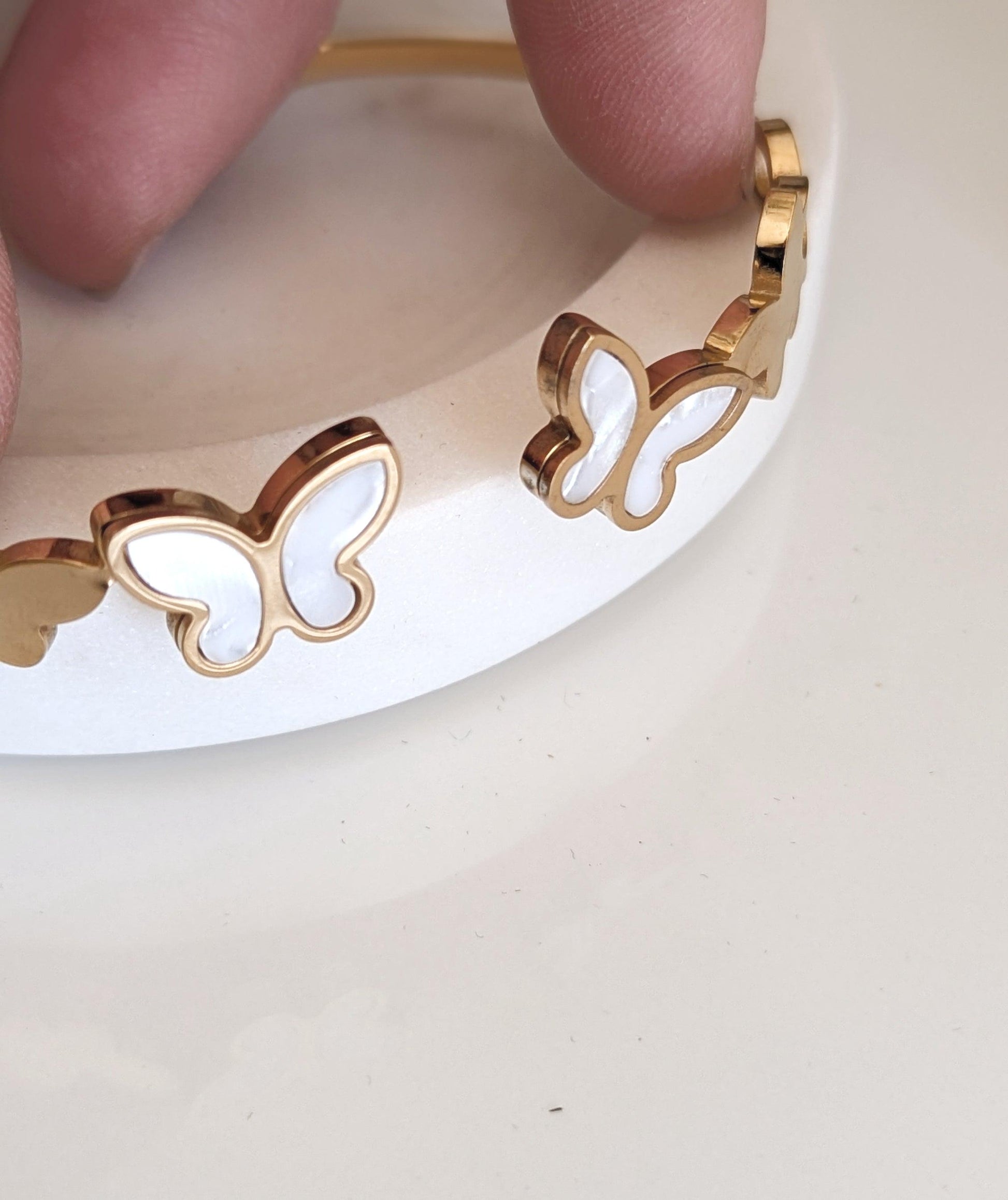 Butterfly Cuff Bracelet Bangle image 3