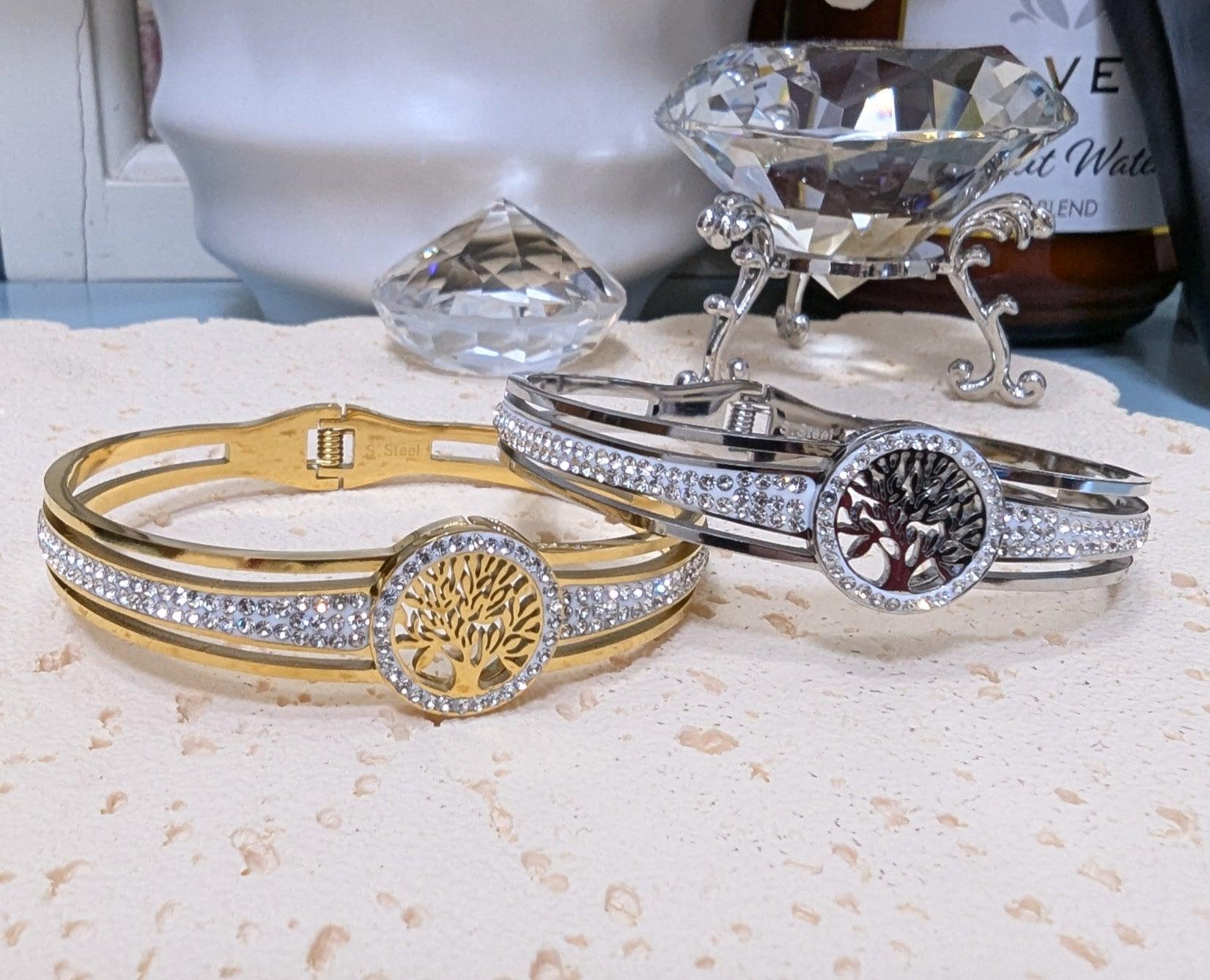 Tree of Life Cuff Bracelet Bangle image 1