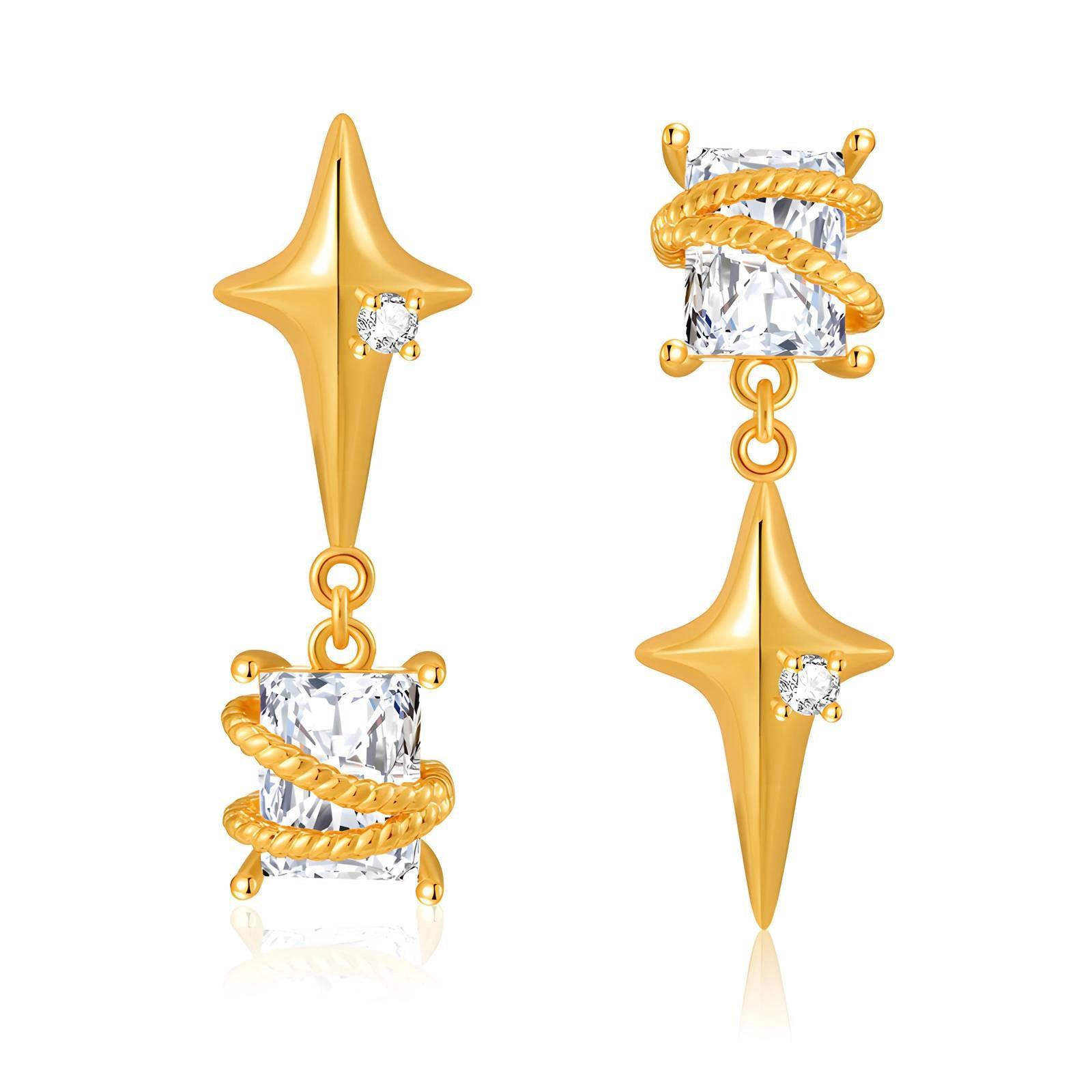 Upside Star Earrings image 1