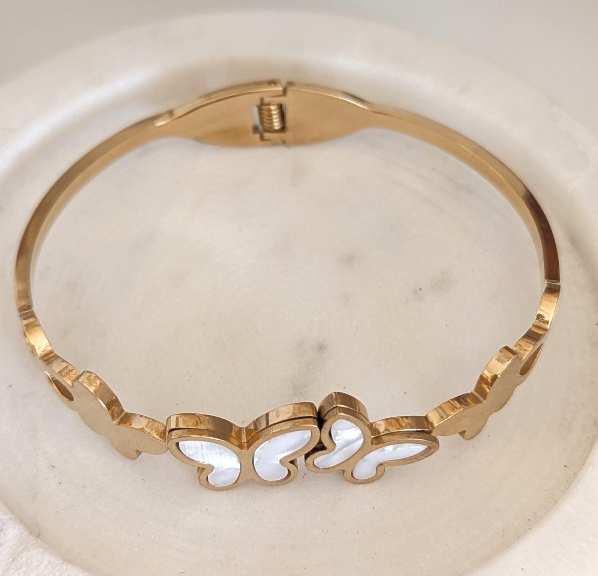 Butterfly Cuff Bracelet Bangle image 2