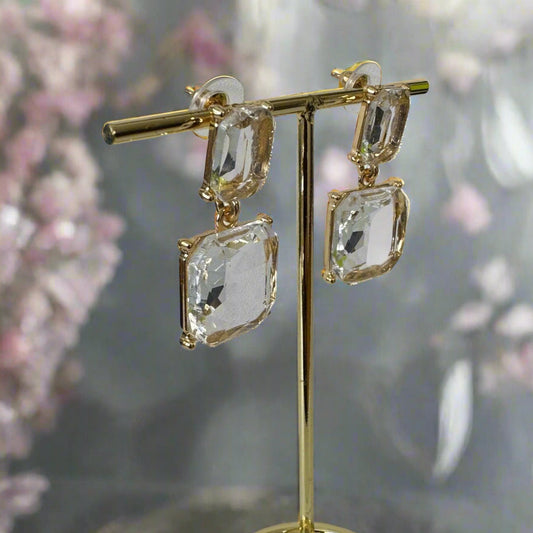Lucia Crystal Drop Earrings
