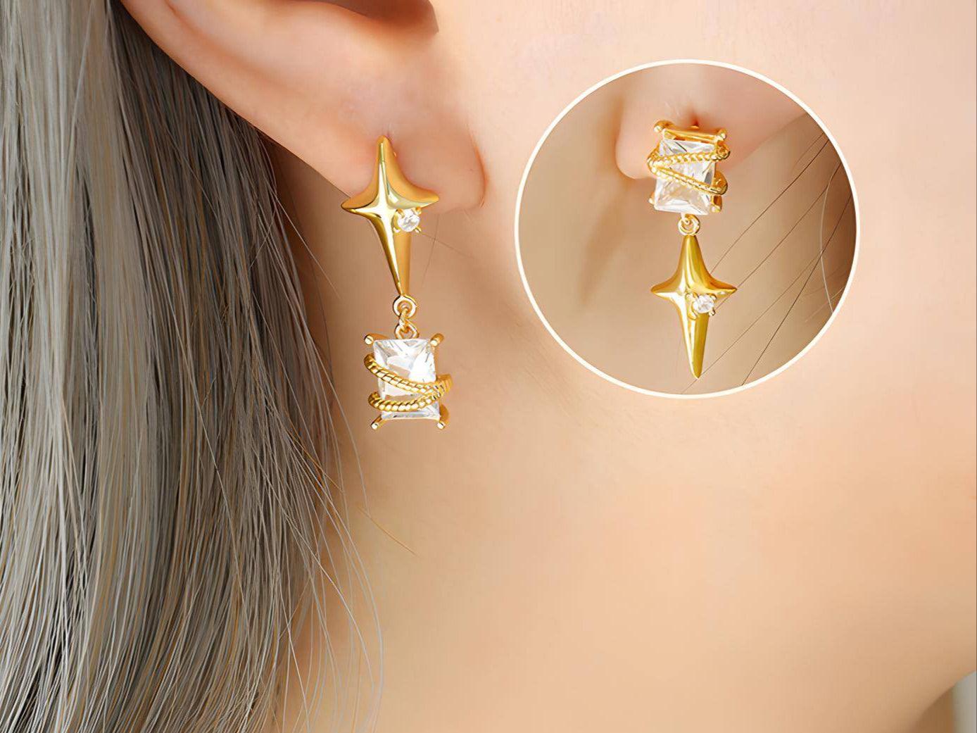 Upside Star Earrings image 0