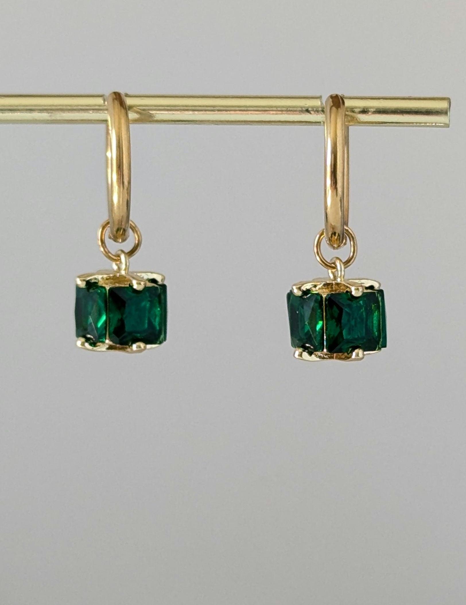 Vivienne Emerald Green Congo Earrings image 0